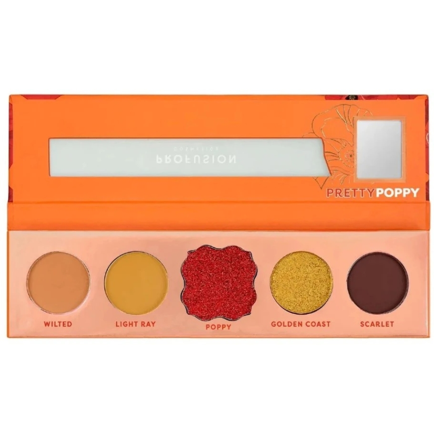 Profusion Cosmetics Pretty Poppy silmapliiatsipalett, 5 tooni, 4,58 g