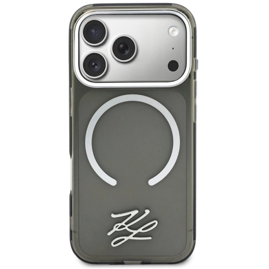 Karl Lagerfeld IML KL Script Logo MagSafe kate iPhone 17 Pro Max - Must – 3