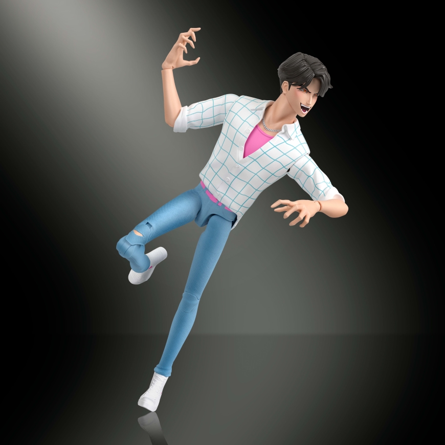 Mattel KPop Demon Hunters Saja Boys Jinu 6.7-inch Action Figure with Accessories & Swappable Faces & – 4