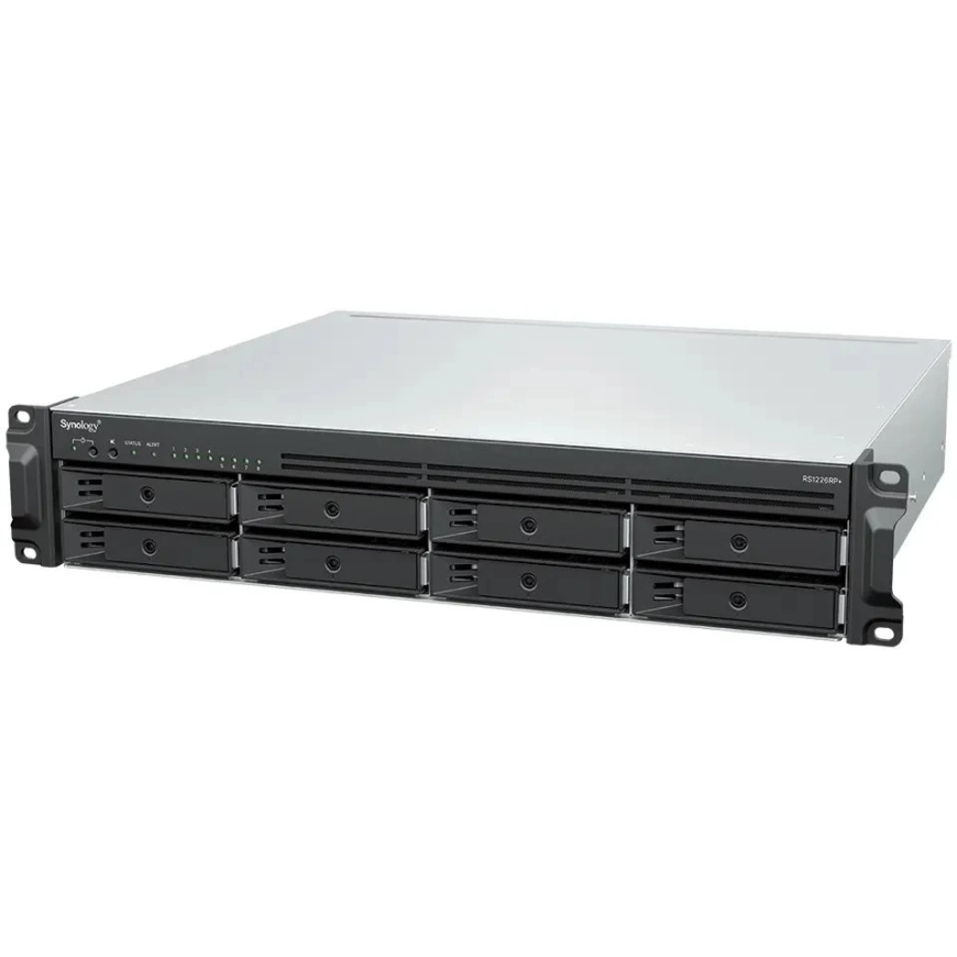 SYNOLOGY 8-bay 2U AMD Ryzen Embedded V1500B 4GB DDR4 rackmount NAS server with dual power supplies and expansion capability – 3