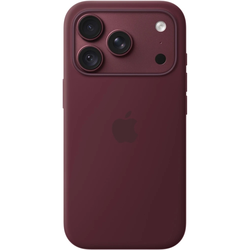 Apple iPhone 18 Pro silicone case with MagSafe – burgundy color – MK8U4ZM/A – 4
