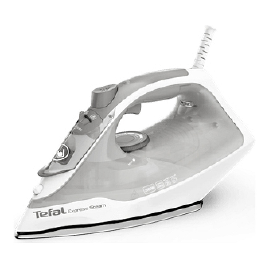 Tefal Express Steam FV2863E1 Tvaika gludeklis Keramikas gludināšanas virsma 2500 W Balts, Pelēks
