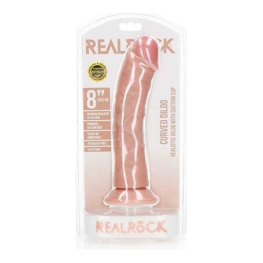Realrock By Shots Realrock Reālistisks teksturēts dildos ar piesūcekni 22,5 cm