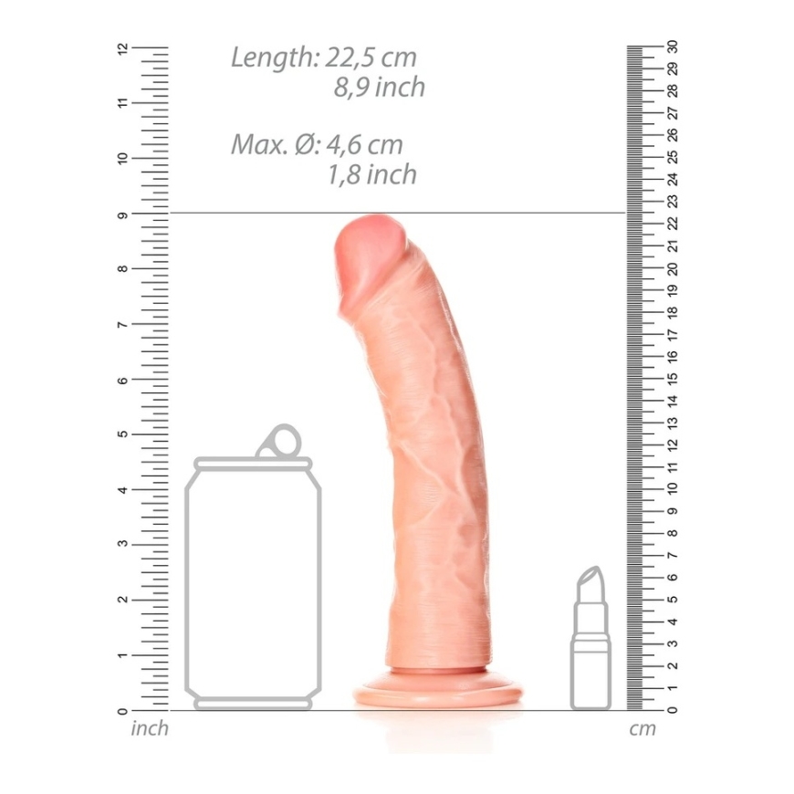 Realrock By Shots Realrock Reaalne tekstureeritud dildo imemisseguga 22,5 cm – 4