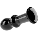Lovetoy Black Glass Anal Plug with Streamlined Head 11.5 cm