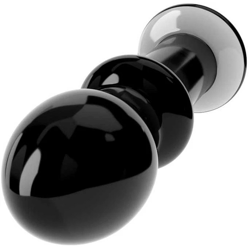 Lovetoy Black Glass Anal Plug with Streamlined Head 11.5 cm – 5
