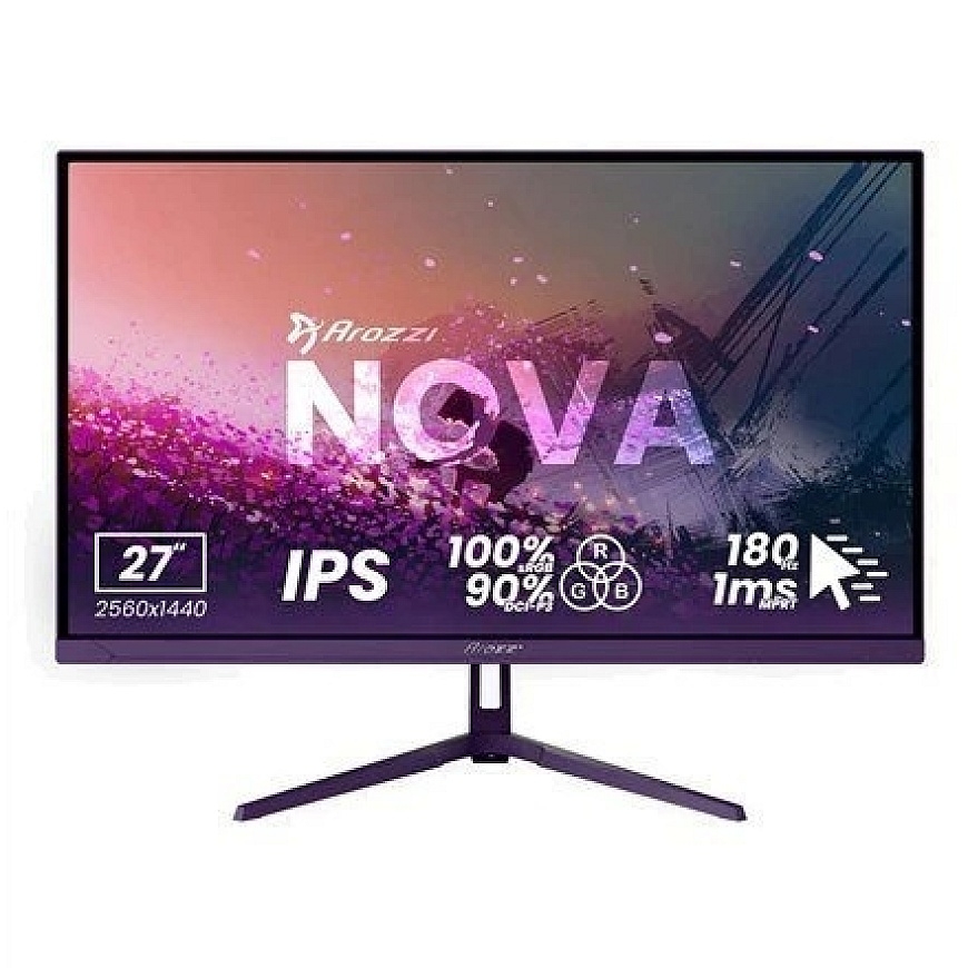 Arozzi Monitor | Nova | 27 " | IPS | QHD | 16:9 | 180 Hz | 1 ms | 2560 x 1440 pikslit | 350 cd/m² | HDMI ühendused kogus 2 | Lil – 2