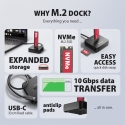Axagon ADSA-M2C11L USB-C 10Gbps M.2 NVMe SSD Docking Station Axagon ADSA-M2C11L USB-C 10Gbps M.2 NVMe SSD Docking Station