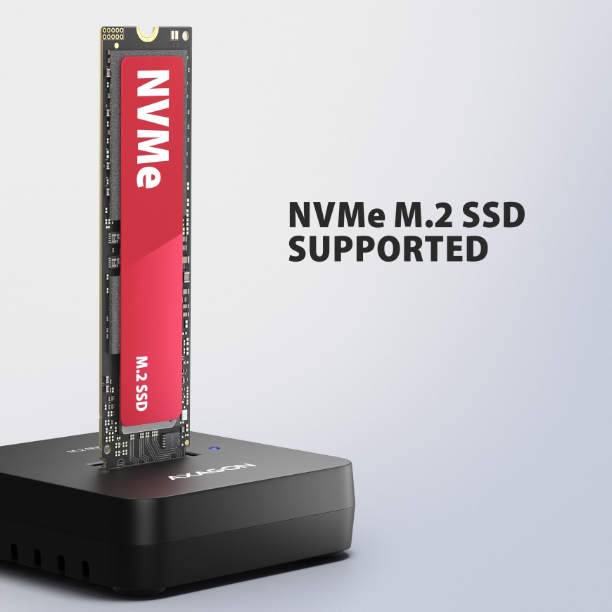 Axagon ADSA-M2C11L USB-C 10Gbps M.2 NVMe SSD Docking Station – 4