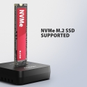 Axagon ADSA-M2C11L saugojimo diskų prijungimo stotis USB 3.2 Gen 2 (3.1 Gen 2) Type-C Juoda Axagon ADSA-M2C11L saugojimo diskų prijungimo stotis USB 3.2 Gen 2 (3.1 Gen 2) Type-C Juoda