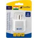 Blue Blue TRAVEL Blue Adapter Shucko - India Blue Blue TRAVEL Blue Adapter Shucko - India