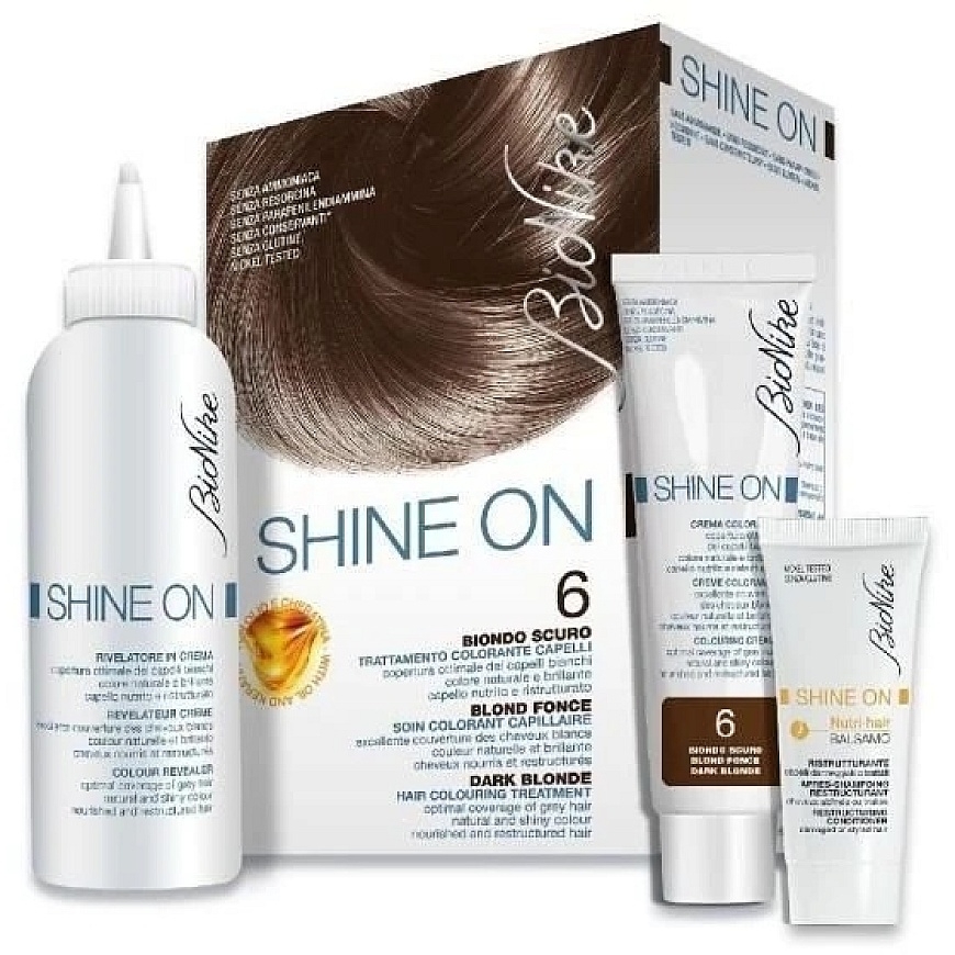 L'Oreal BioNike Shine On Permanent Hair Dye 6 Dark for Light Hair, 145 ml – 3