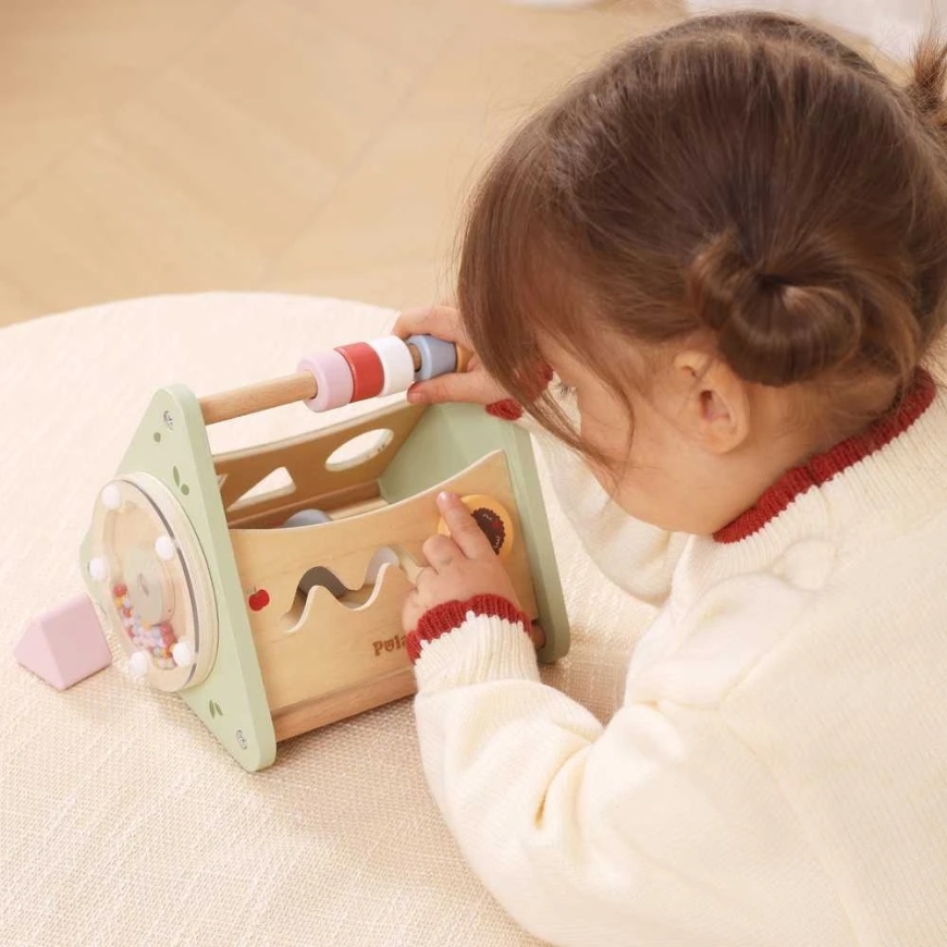 Bkids VIGA aktyvumo trikampis 5 in 1 medinis edukacinis žaislas – 3