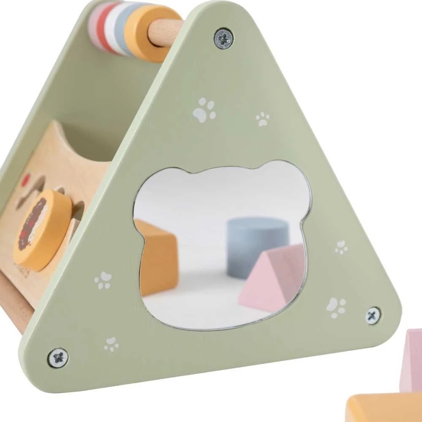 Bkids VIGA aktyvumo trikampis 5 in 1 medinis edukacinis žaislas – 5
