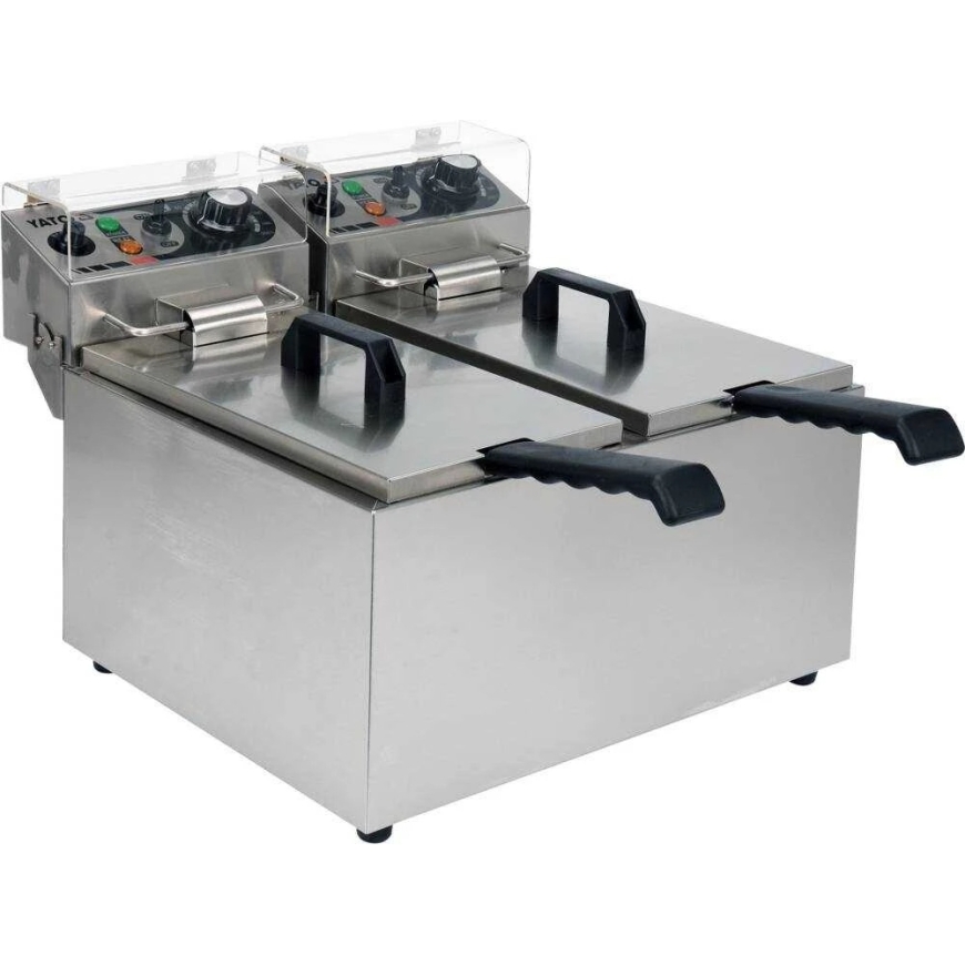 Yato Двойная Фритюрница 2x5L, с Холодной Зоной, Нержавеющая Сталь – 2