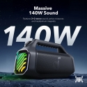 Kantav Bluetooth-kõlar Soundcore Boom 2 Plus, 140 W, Bluetooth 6.0, IPX7, must Kantav Bluetooth-kõlar Soundcore Boom 2 Plus, 140 W, Bluetooth 6.0, IPX7, must