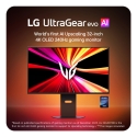 LG 32GX870B-B.AEU monitori 81,3 cm (32") 3840 x 2160 pikseļi 4K Ultra HD OLED Melns LG 32GX870B-B.AEU monitori 81,3 cm (32") 3840 x 2160 pikseļi 4K Ultra HD OLED Melns
