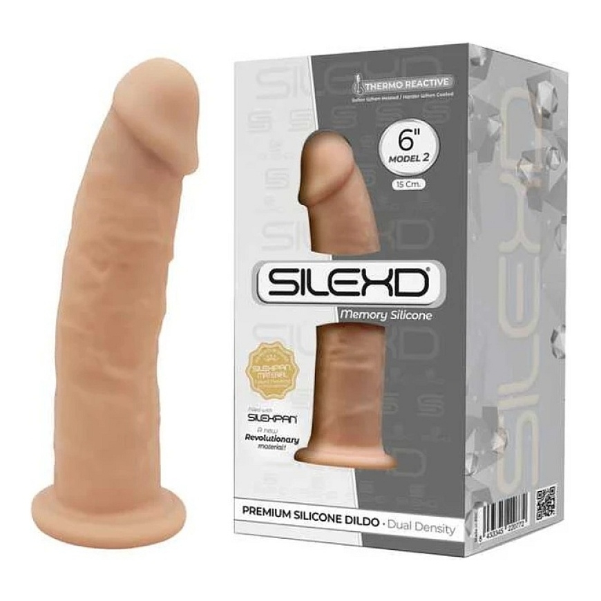 Silexd dildo ar sūcēju, reālistiska dzimumloceklis seksam, 15 cm – 3