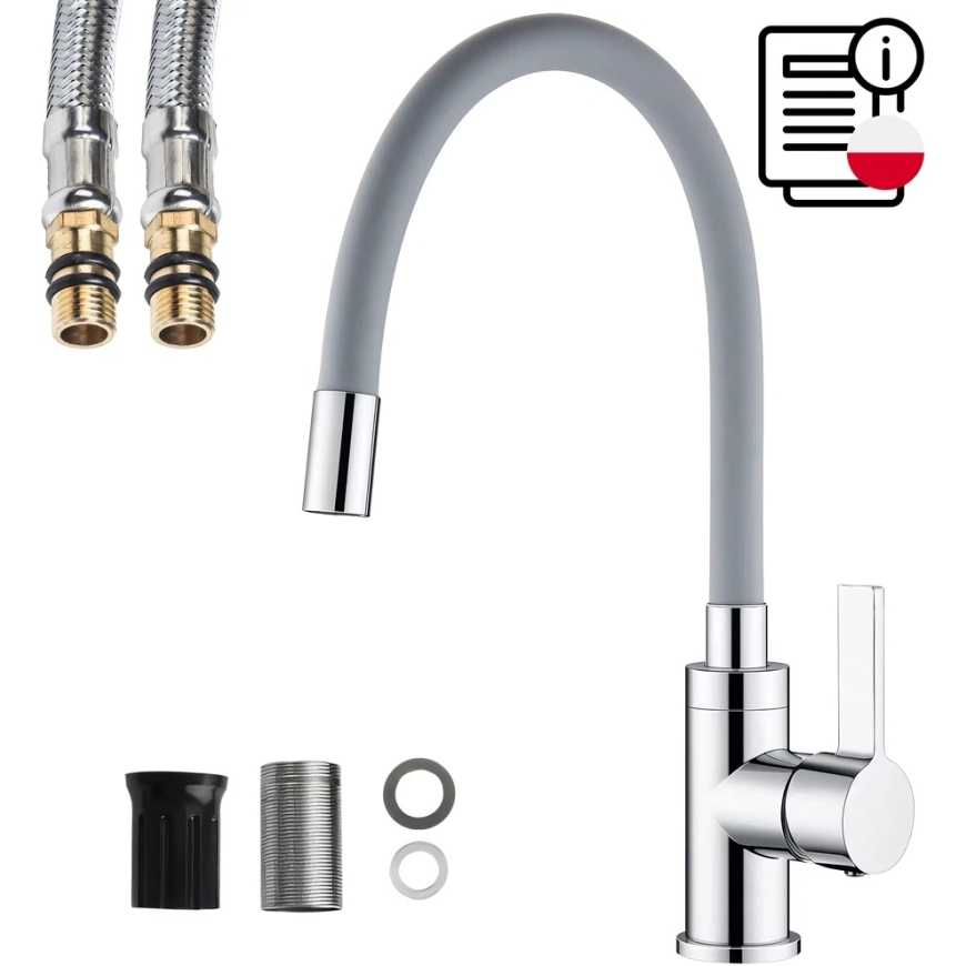 RTO Kitchen Sink Faucet with Flexible Spout – 5