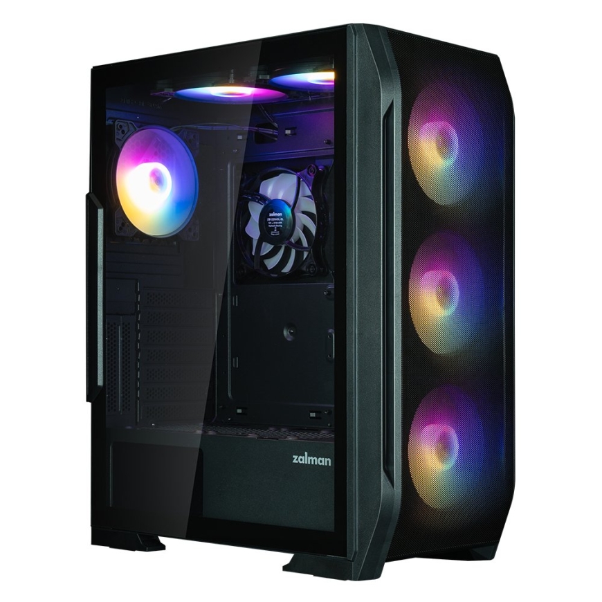 Zalman N7 PLUS V2, ATX Mid Tower PC Case, 6 x 120mm RGB Fans, 1 x 120mm Fan, Black – 2