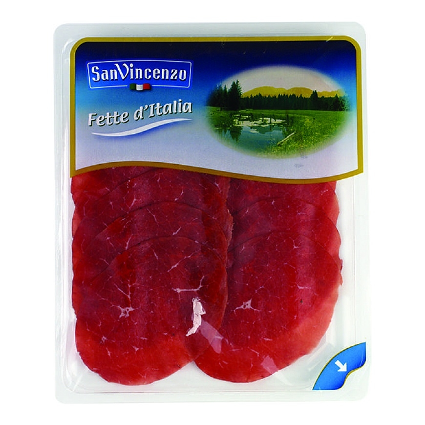 San Vincenzo Vytintas veiseliha BRESAOLA, viilutatud, 100 g