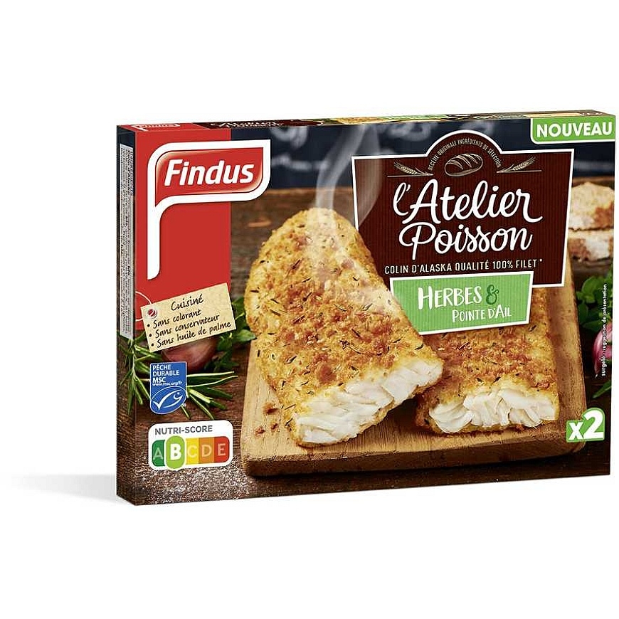 Findus Külmutatud Alaskaalaste Polloki fileetükid ürtidega, 225 g