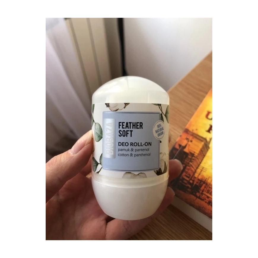 Biobaza Feather Soft Cotton pretsviedru losjons Roll-On sievietēm, 50 ml – 4