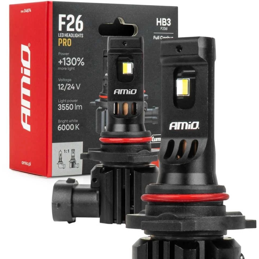 LED-auton lamput HB3 F26 PRO LumiTec LIMITED +130% DUO FULL CANBUS 12V/24V AMIO-04874