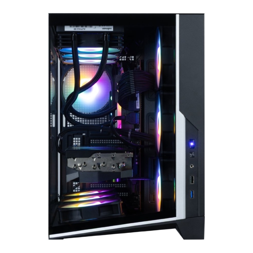 Zalman D40F, ATX Mid Tower -kotelo, 7 x 120 mm FRGB-tuulettimet, musta – 3