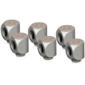 "Thermal Grizzly DeltaMate" rotary connector – 90°, matte nickel, 6 pieces in a package "Thermal Grizzly DeltaMate" rotary connector – 90°, matte nickel, 6 pieces in a package