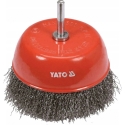 YATO ЩЕТКА С КНОПКОЙ 100мм INOX YATO ЩЕТКА С КНОПКОЙ 100мм INOX