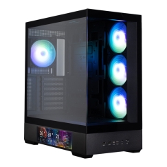Zalman P40 DS, ATX Mid Tower PC Case, 4 x 120mm ARGB Fans, Black