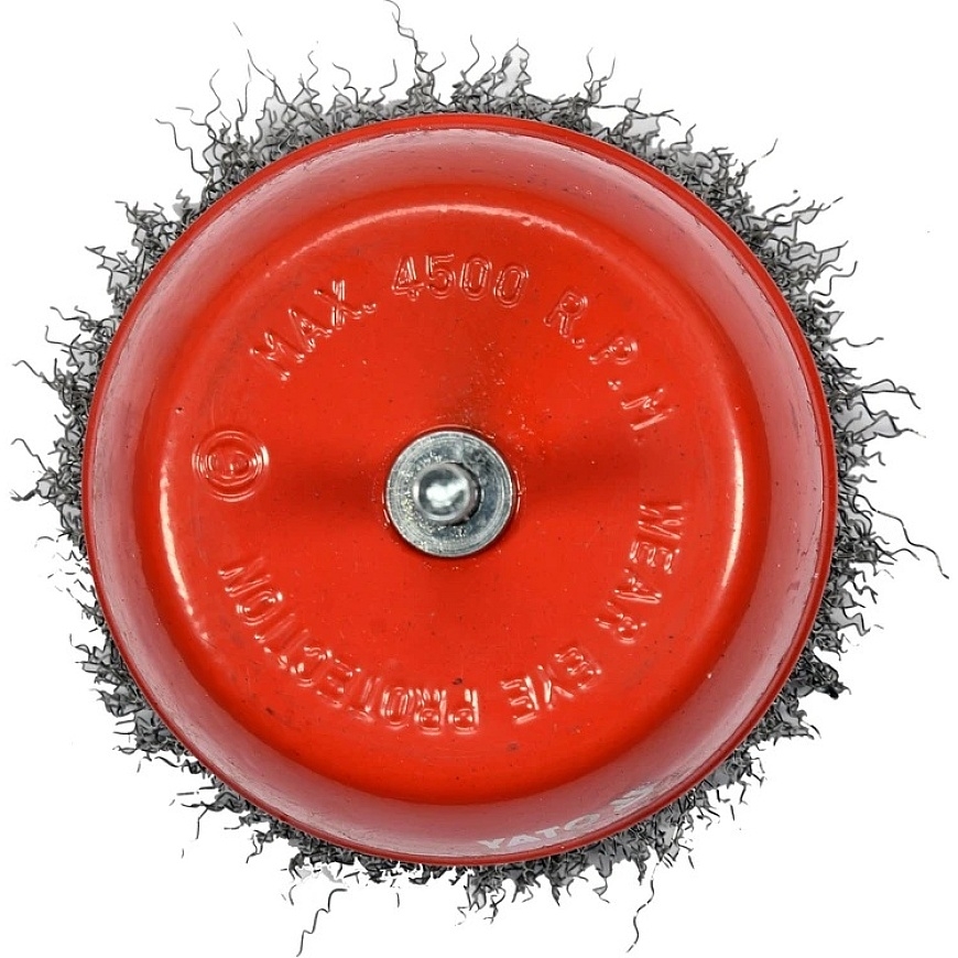 YATO BRUSH WITH BUTTON 100mm INOX – 2