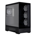 Zalman P40 DS, ATX Mid Tower -PC-kotelo, 4 x 120 mm ARGB -tuulettimia, musta
