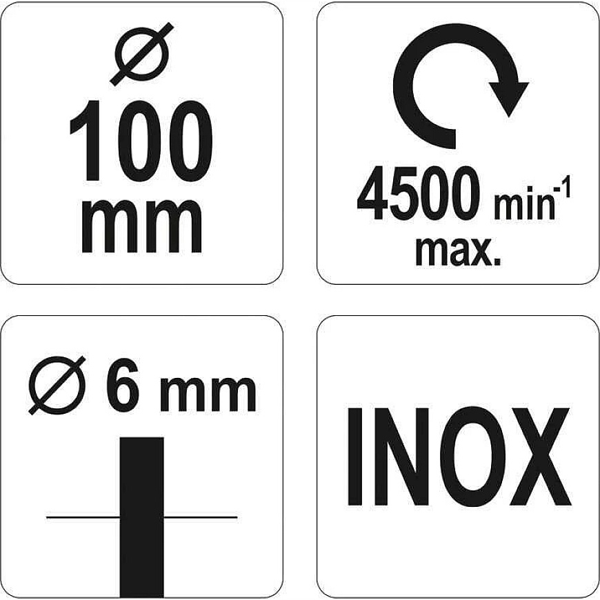 YATO ЩЕТКА С КНОПКОЙ 100мм INOX – 4
