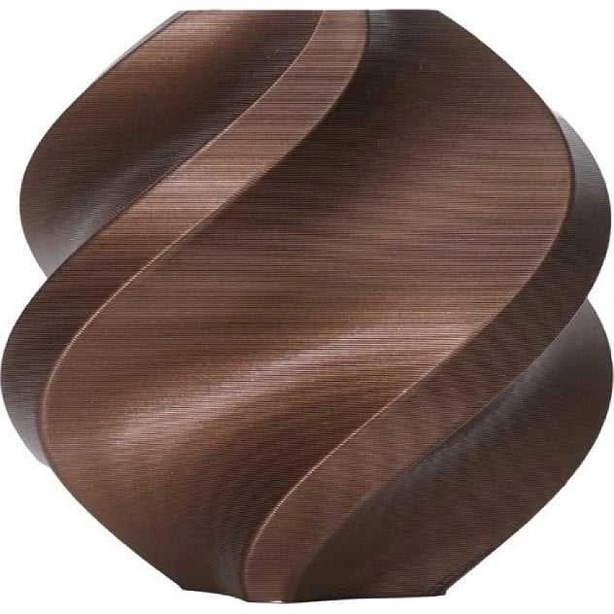 Пластик Bambu Lab PLA Metal 1.75mm 1kg - комплектуется многоразовой катушкой - медно-коричневый металлический