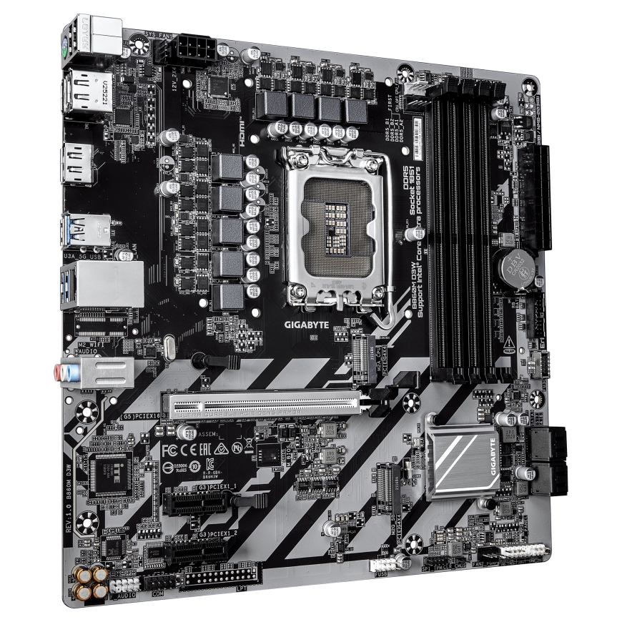 GIGABYTE B860M D3W материнская плата Intel B860 LGA 1851 (Socket V1) Микро ATX – 3