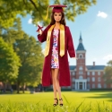 Mattel BARBIE GRAD WISHES collectible graduate doll (JJX81)
