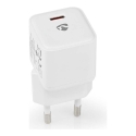 Nedis Võrgutoiteadapter 20 W 1.67 A / 2.22 A / 3.0 A - Väljundite arv: 1, USB-C™, Automaatne pingetuvastus Nedis Võrgutoiteadapter 20 W 1.67 A / 2.22 A / 3.0 A - Väljundite arv: 1, USB-C™, Automaatne pingetuvastus