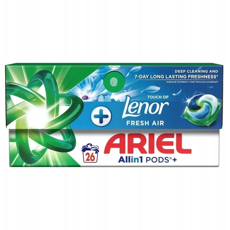 КАПСУЛЫ ДЛЯ СТИРКИ ARIEL FRESH AIR 26ШТ – 3