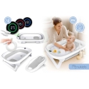 Foldable bathtub for children and babies Nukido NK-279 with thermometer and insert, white-gray Foldable bathtub for children and babies Nukido NK-279 with thermometer and insert, white-gray