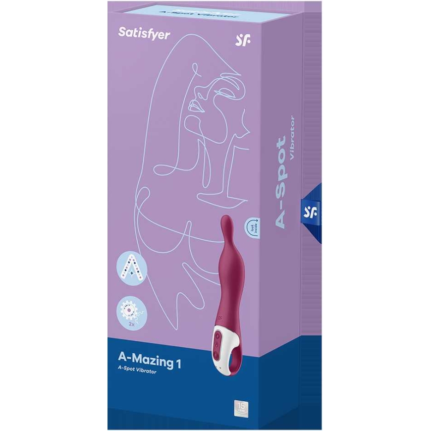 "Satisfyer SATISFYER_A-Mazing 1 A-Spot" värkkäri, marjanvärinen – 4