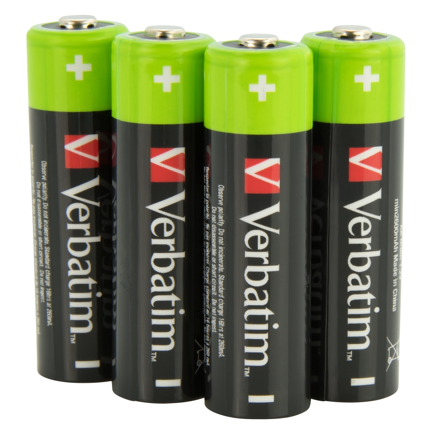 Verbatim 49517 household battery Rechargeable battery AA Nickel-Metal Hydride (NiMH) – 3