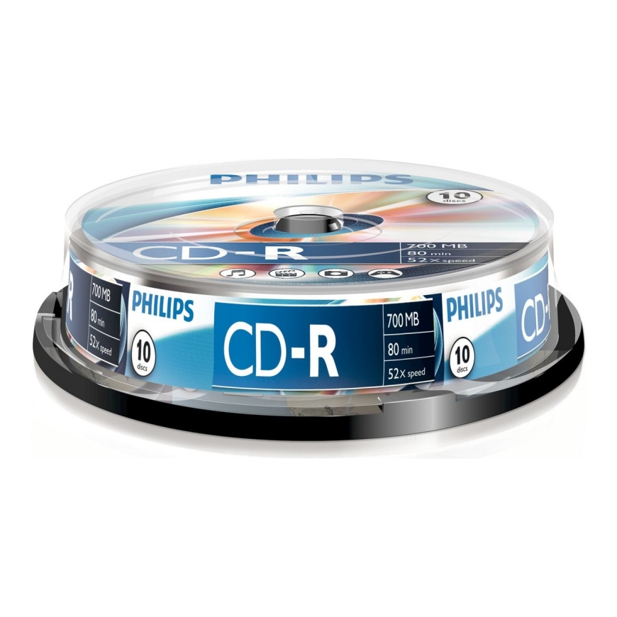 Philips CR7D5NB10/00 tukšs kompaktdisks CD-R 700 MB 10 pcs