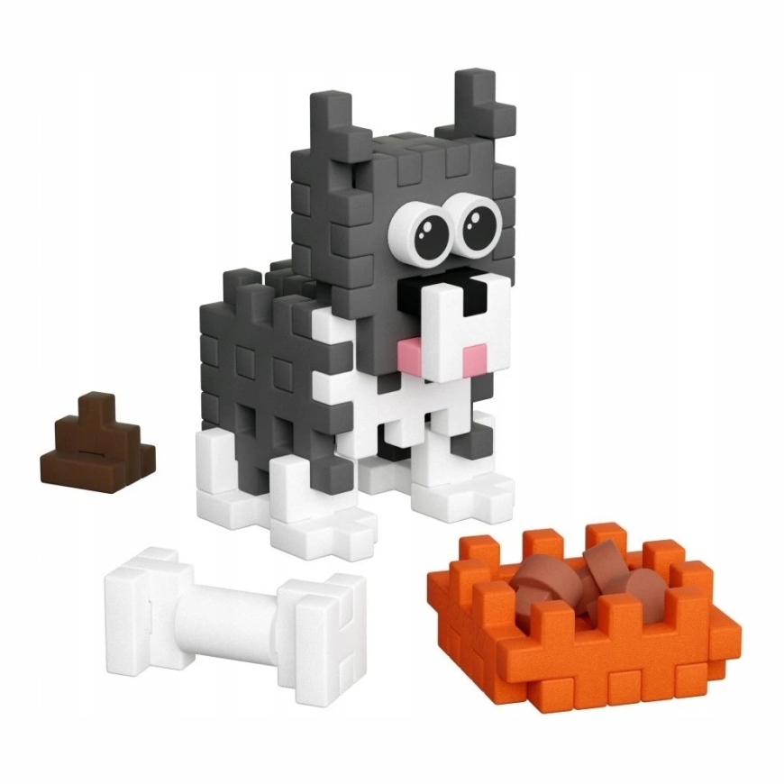 Marioinex Ehitusklotsid "Mini Waffle Pocket Pets" – Husky kutsikad – 5