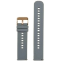 Pacific Rubber Watch Band U27 - Dark Gray/Rose Gold - 22mm