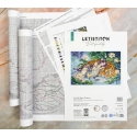 Letistitch ristipistoyhdistelmä "Tiikerin halaus" 46x31 cm
