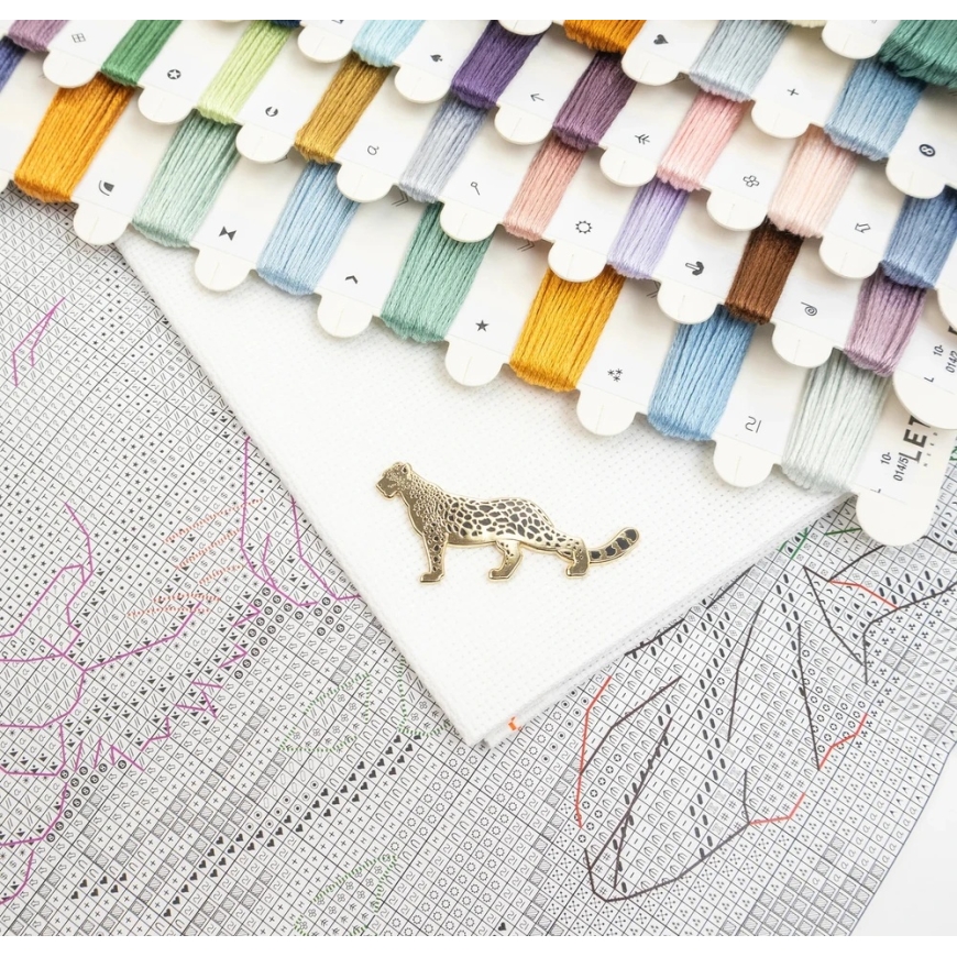Letistitch Siuvinėjimo kryželiu rinkinys „Tigro glėbys“ 46x31 cm – 5