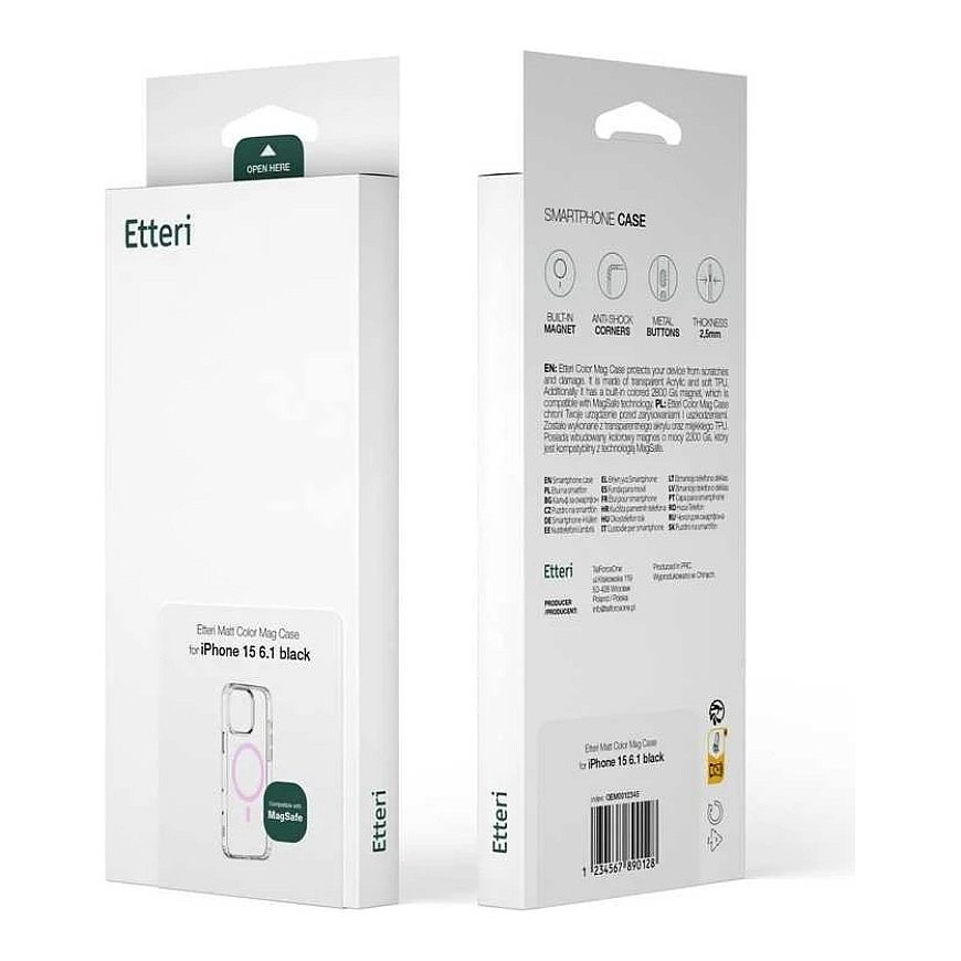 Etteri Color Mag Apple iPhone 13 6,1" telefona vāks rozā krāsā – 5