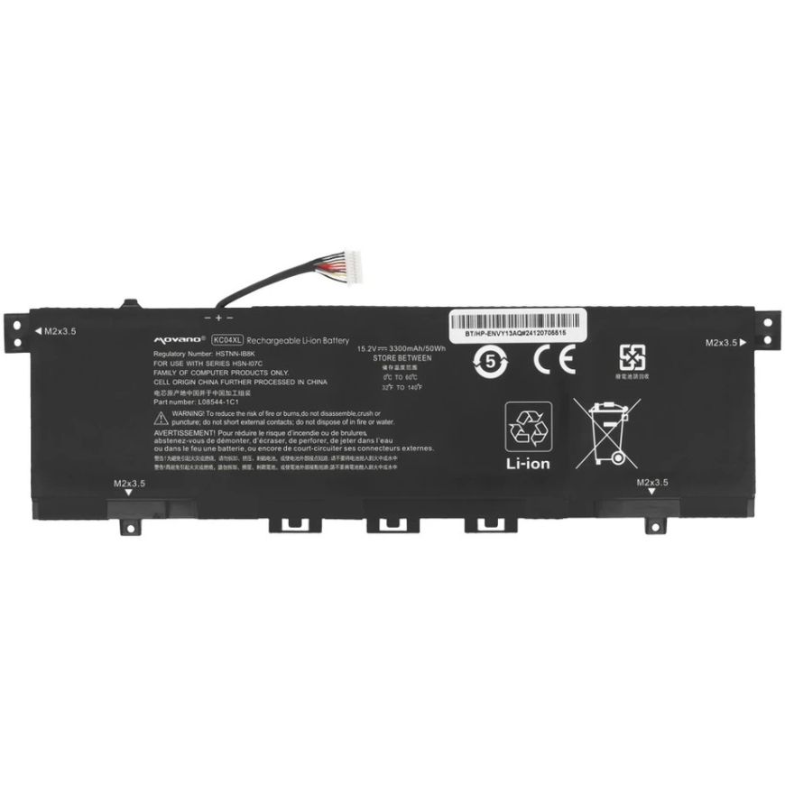 Movano Aku KC04XL HSTNN-IB8K HP Envy x360 13-AG 13-AR 13-AH 13-AQ – 3300 mAh (50 Wh) – 4